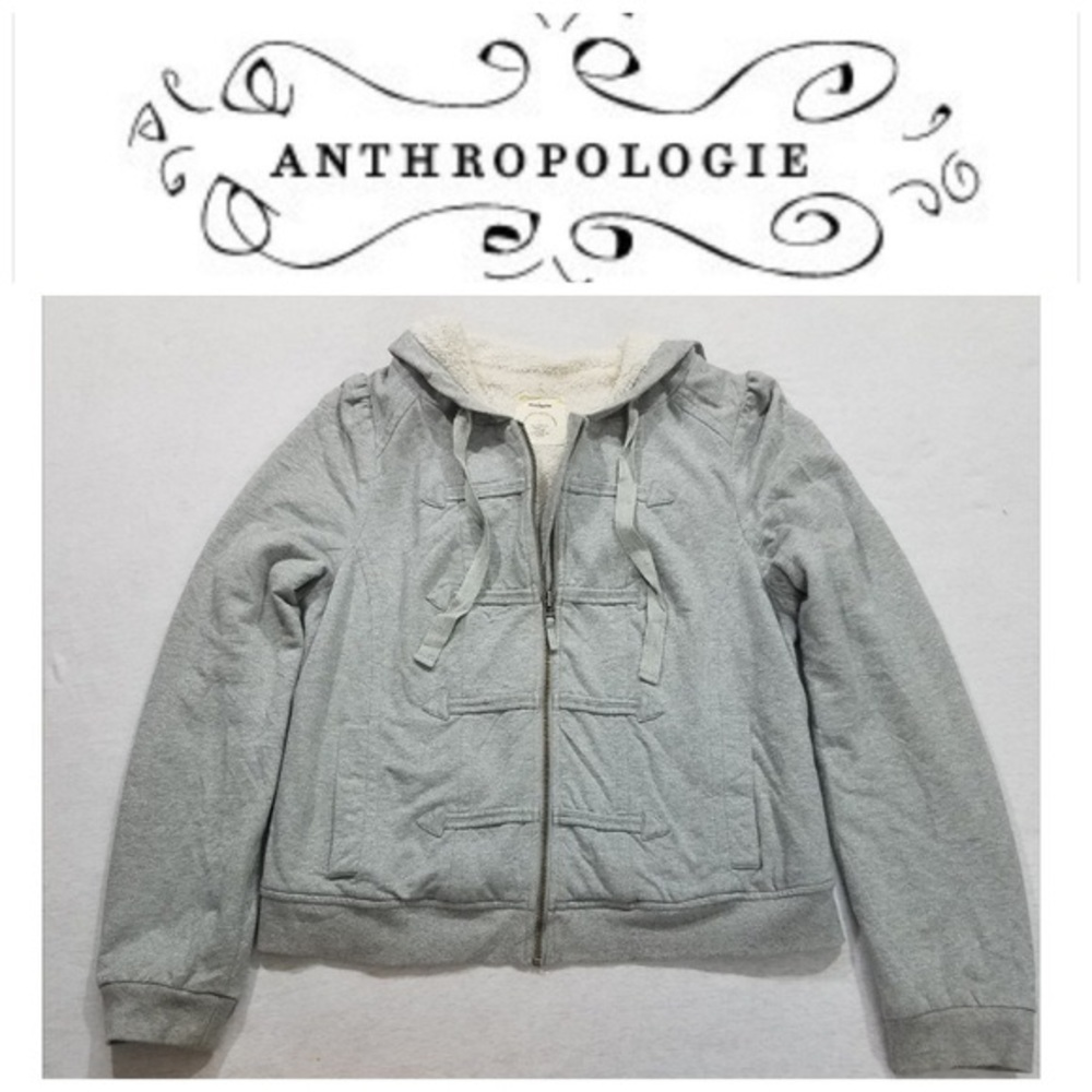 Anthropologie Allihop shimmery lounge hoodie